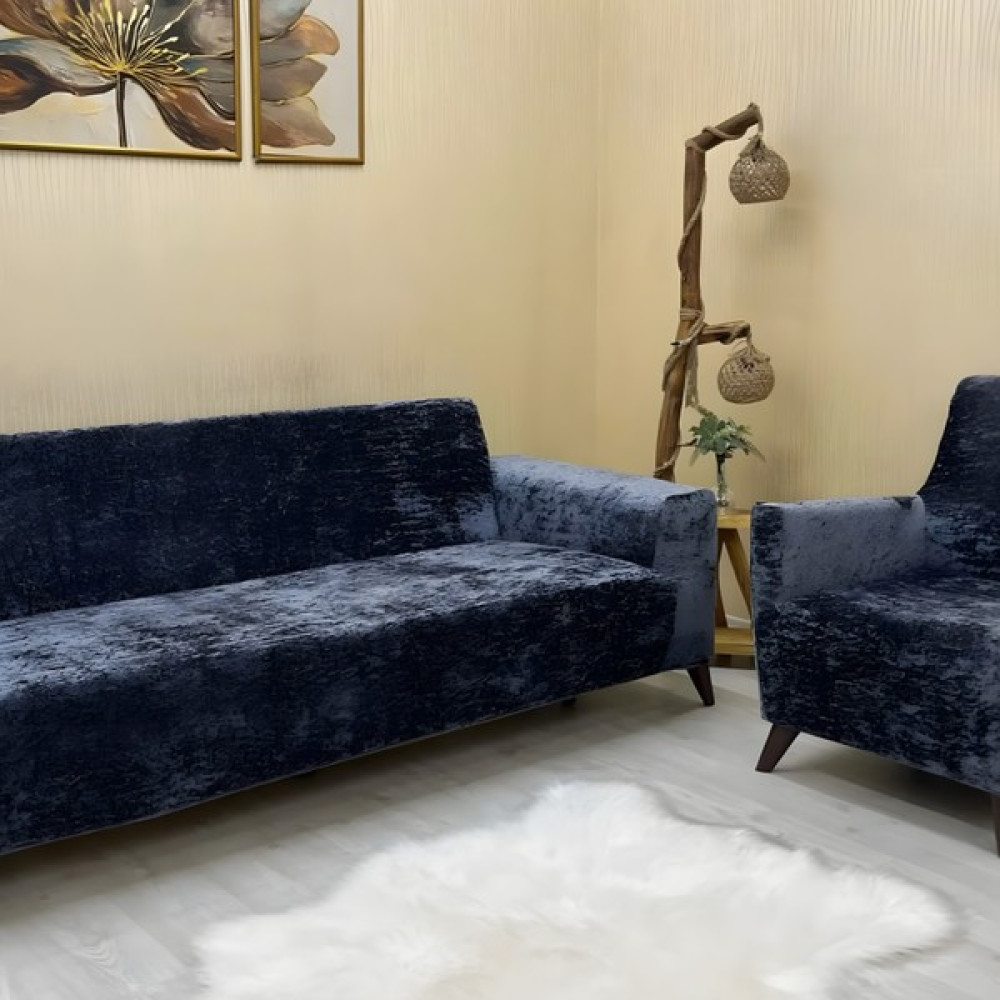 Riseler Home Riselerhome Parlak Kadife 3+3+1+1 Lastikli Kanepe Örtüsü | Lastikli Koltuk Örtüsü | Koltuk Kılıfı Takımı - 180 x 230 cm - Antrasit Koltuk & Kanepe Örtüsü Fiyatı
