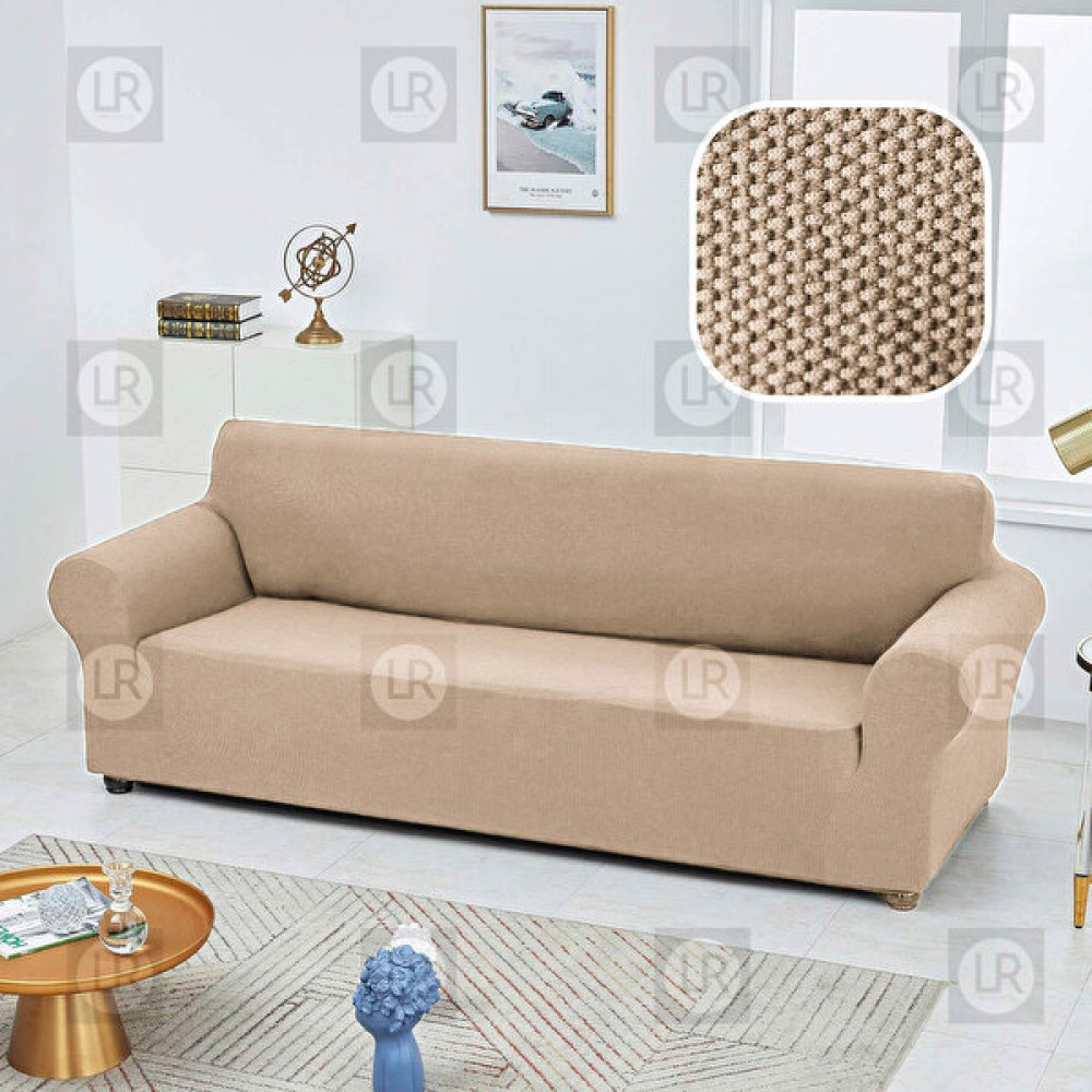 Riselerhome Balpeteği 3 Kişilik Antrasit Lastikli Kanepe Örtüsü | Lastikli Koltuk Örtüsü | Koltuk Kılıfı Balpeteği Koltuk - 180 x 230 cm - Kahve Koltuk & Kanepe Örtüsü Fiyatı