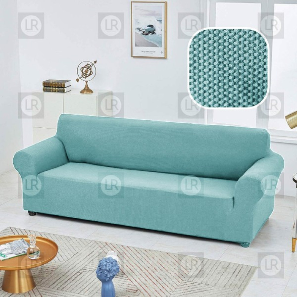 Riselerhome Balpeteği 3 Kişilik Antrasit Lastikli Kanepe Örtüsü | Lastikli Koltuk Örtüsü | Koltuk Kılıfı Balpeteği Koltuk - 180 x 230 cm - Mint Koltuk & Kanepe Örtüsü Fiyatı