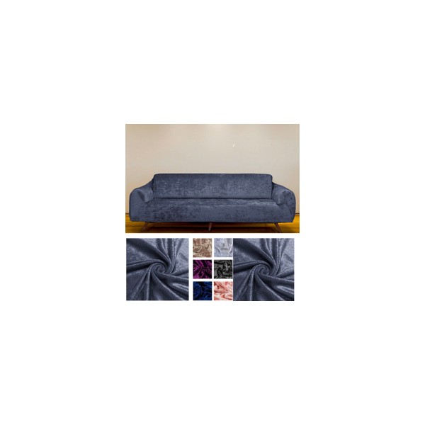 riselerhome Kadife 3 Kişilik Koltuk Örtüsü Lastikli Kanepe Örtüsü Lastikli Koltuk Örtüsü Koltuk Kılıfı - Koyu Gri - 180 x 230 cm SSD / Solid State Drive Fiyatı