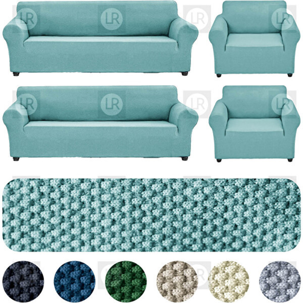 Riselerhome Lastıklı Esnek Koltuk Kanepe Takımı Çekyat Örtüsü (3+ 3+1 +1) Takım - Mint - 180 x 230 cm Koltuk & Kanepe Örtüsü Fiyatı