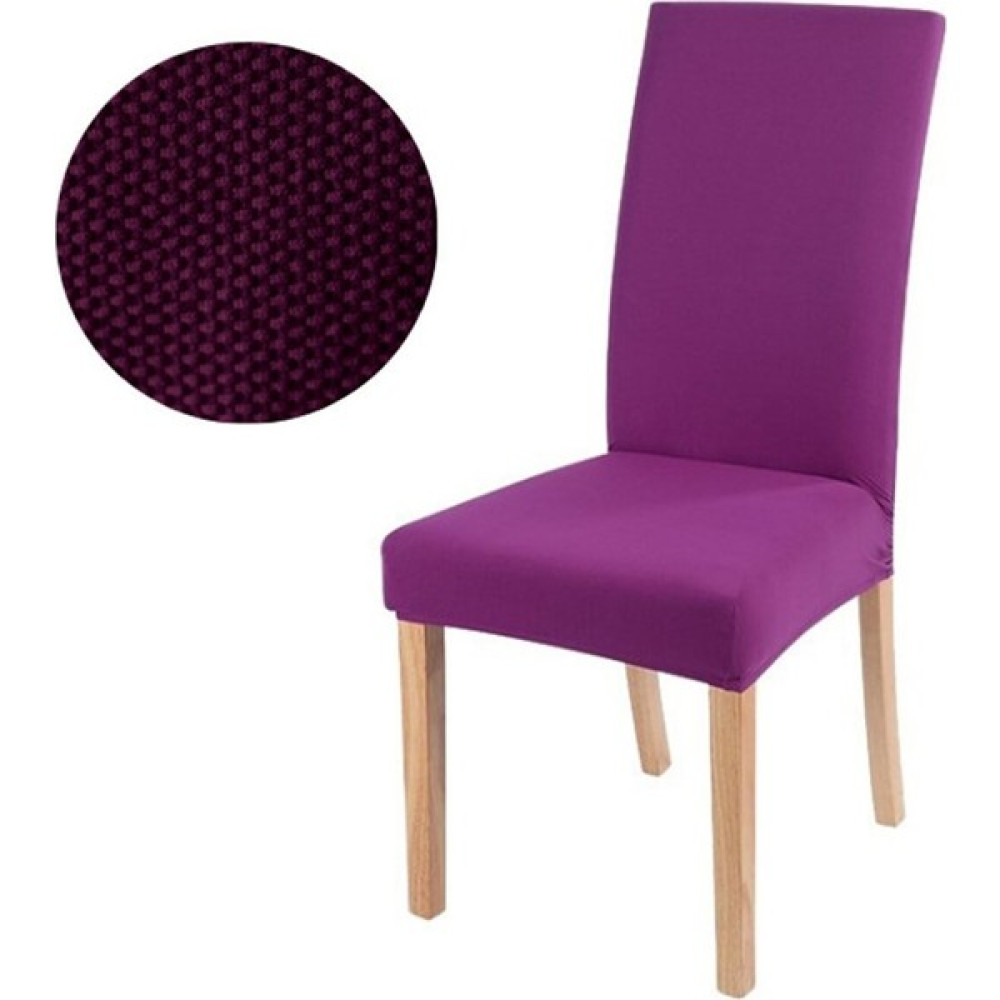 riselerhome Riselerhome Riseler Balpeteği Desen Likra Kumaşlı Tüylenmez Yikanabilir Sandalye Örtüsü Yeni Model Tekli - Mor Masa - Sandalye & Tabure Fiyatı