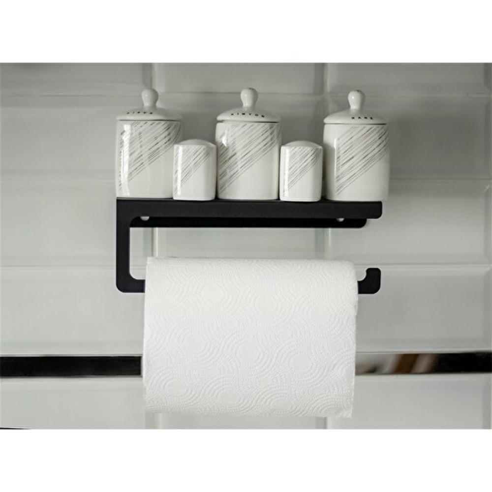 Risingmaber Dekoratif Mat Siyah Metal Bahartatlık Raflı Havluluk&havlu Tutucu&kağıt Havluluk. - Yükseklik: 10cm Genişlik: 30cm Derinlik: 10cm Havluluk Fiyatı