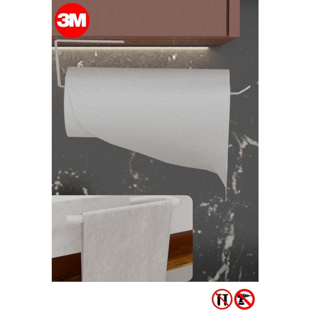 risingmaber Metal Beyaz 3m Yapışkanlı Kağıt Havluluk Yapışkanlı Havlu Askılığı Banyo Askısı Mutfak Askısı Mt72b Banyo Askılık Fiyatı