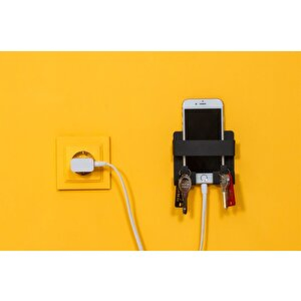 Risingmaber Ri̇si̇ngmaber Metal Mat Siyah Dekoratif Yapışkanlı Telefon Tutacağı Anahtar Askısı Cep Telefonu Araç Kiti Fiyatı
