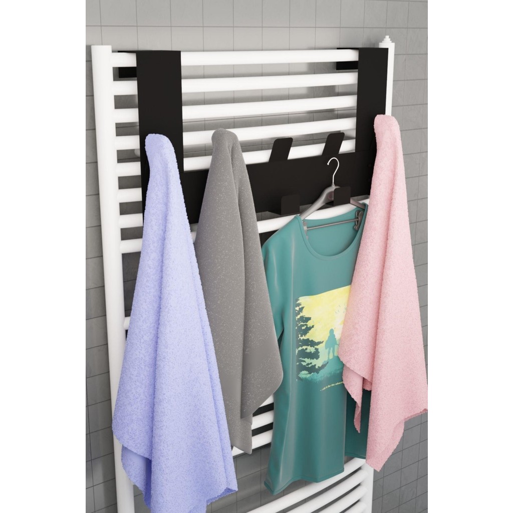 Risingmaber Siyah Havlupan Askısı Banyo Petek Askısı ve Havlu Askılığı, Banyo Peteği Askılığı MT104S Havluluk Fiyatı