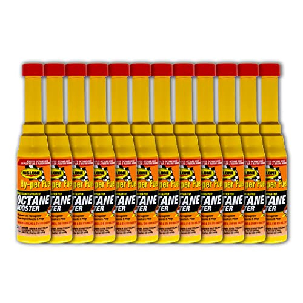 Rislone 4747-12PK Super Concentrated Octane Booster, 6. Fluid_Ounces, 12 Pack , yellow