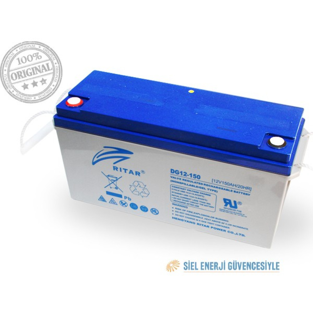 Ritar DG12-150 12 Volt 150 Amper Jel Akü Akü Fiyatı