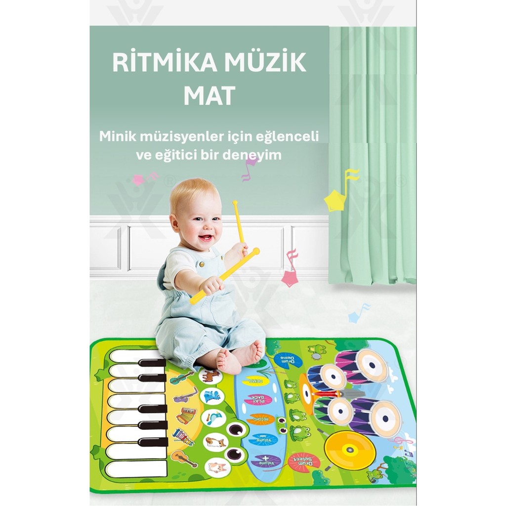 Ritmika Müzik Matı Piyano Oyun Matı, Eğitici Oyuncak, 2 Yaş Üstü Anne Bebek Oyuncak Fiyatı
