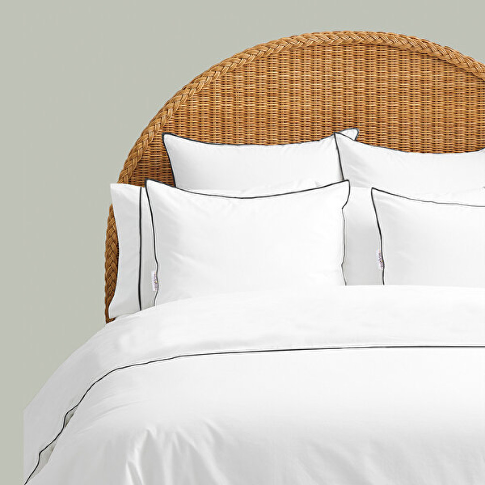 Ritmo Home Basic Sade Siyah Biyeli Otel Serisi Çift Kişilik Nevresim Takımı - Beyaz - 200 x 220 cm Nevresim Takımı Fiyatı
