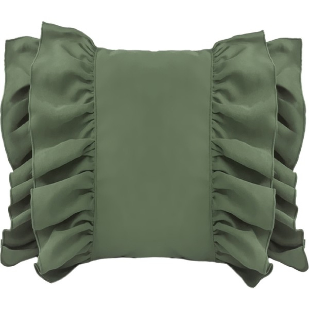Ritmo Home Fırfırlı Vintage Bohem İskandinav Kırlent Kılıfı Yeşil - 43 x 43 cm Kırlent / Mobilya Yastığı Fiyatı