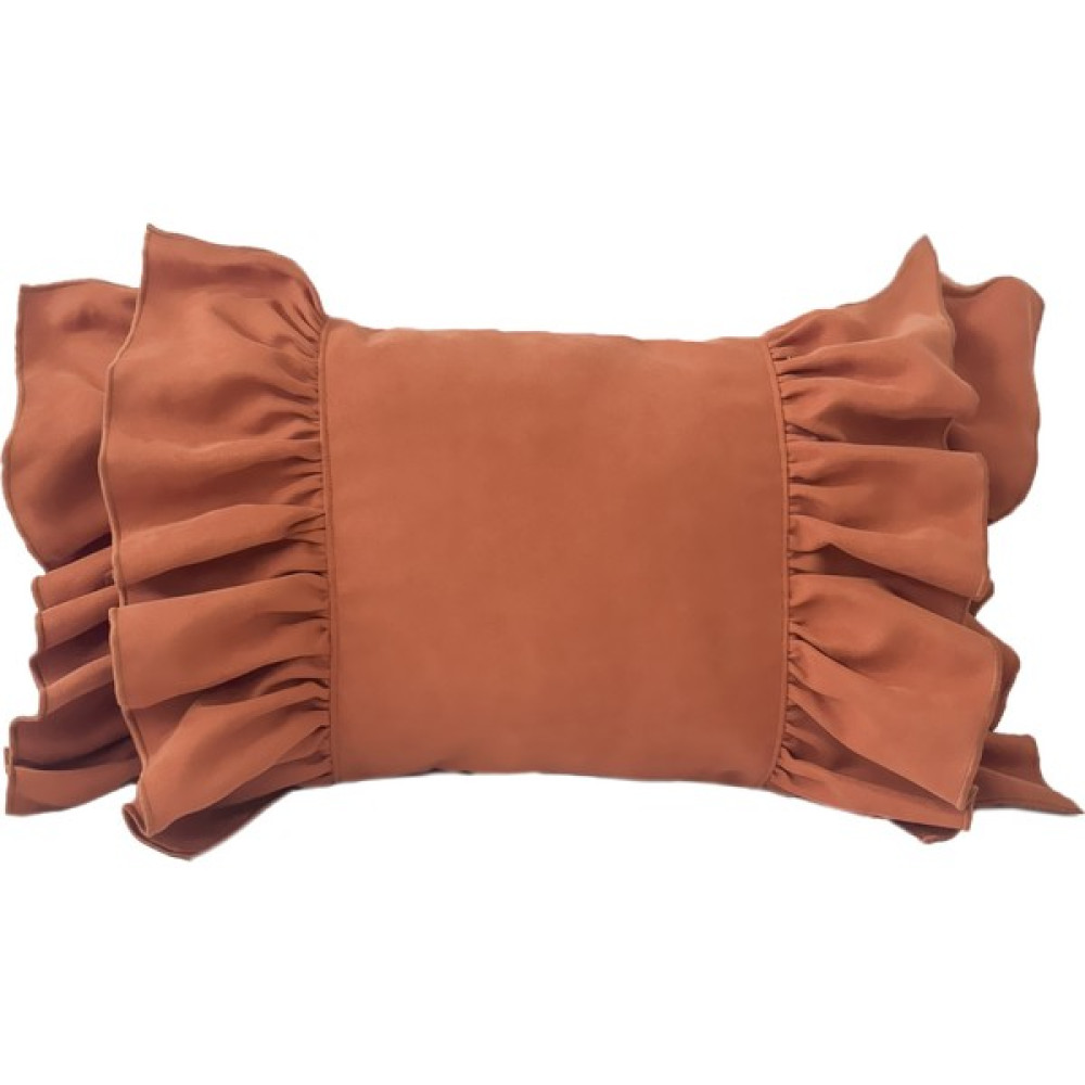 Ritmo Home Fırfırlı Vintage Bohem Kırlent Kılıfı Tarçın - 35 x 50 cm Kırlent / Mobilya Yastığı Fiyatı