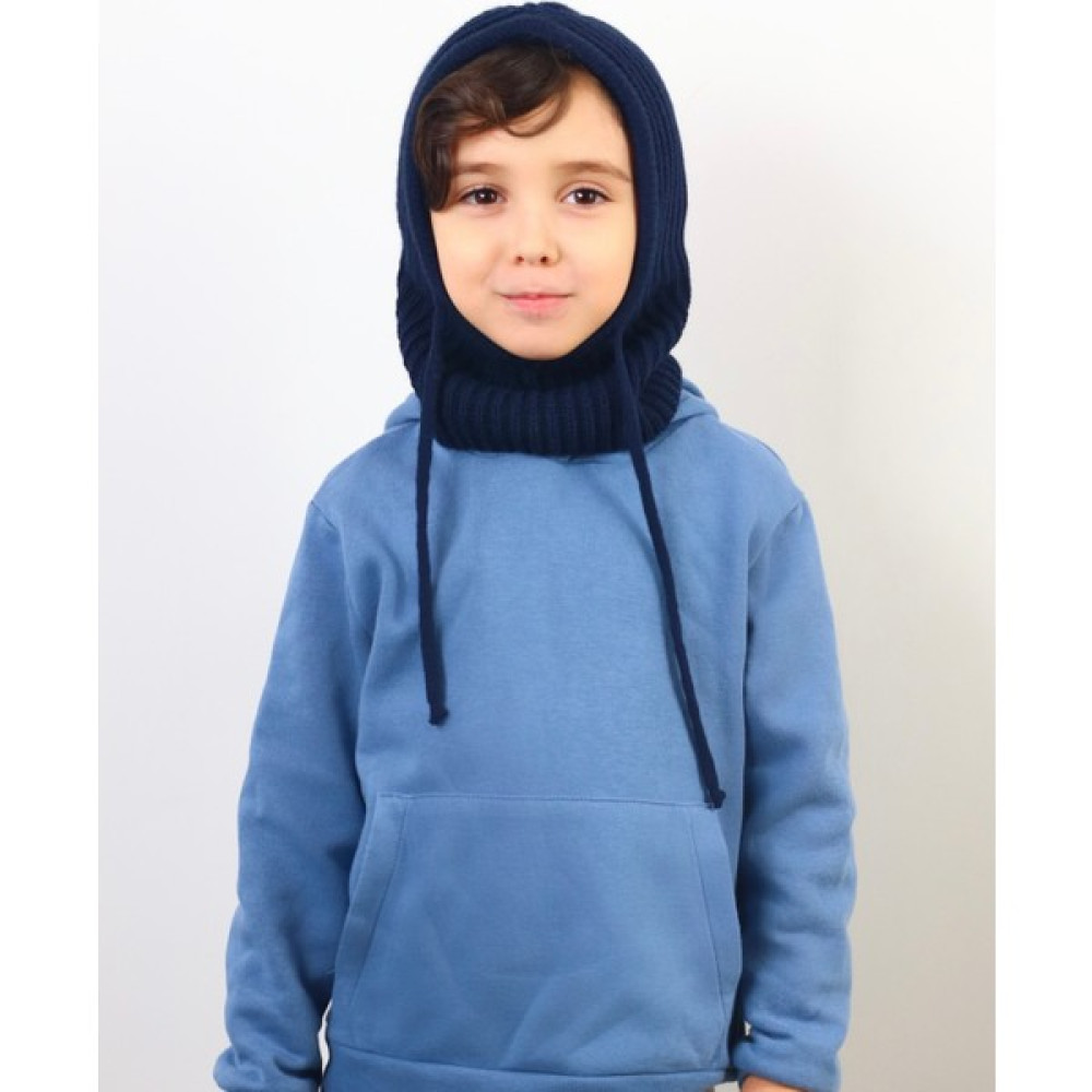 Ritnice Çocuk Ipli Lacivert Balaclava Triko Bere / Başlık Çocuk Kulaklığı Fiyatı