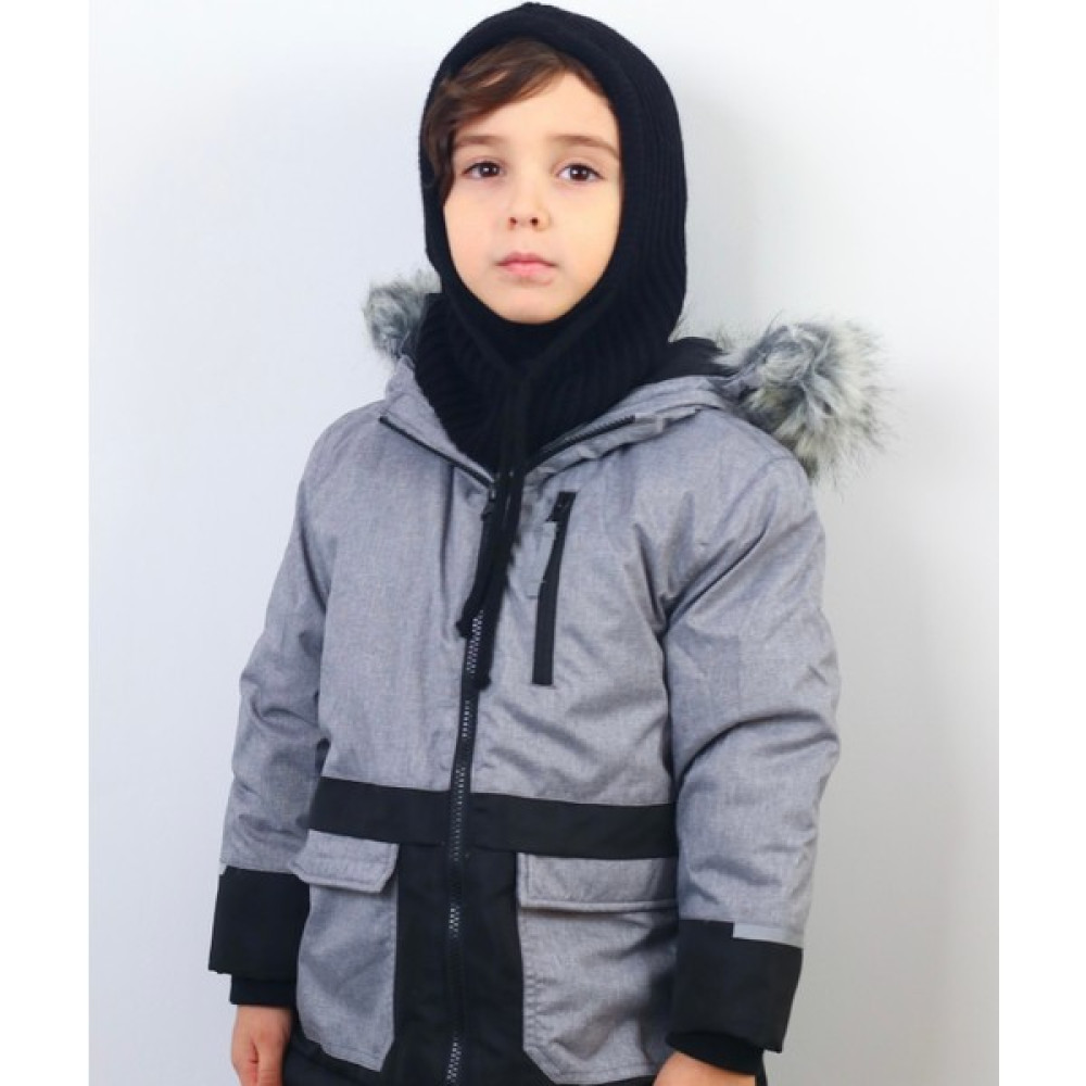Ritnice Çocuk Ipli Siyah Balaclava Triko Bere / Başlık Çocuk Kulaklığı Fiyatı