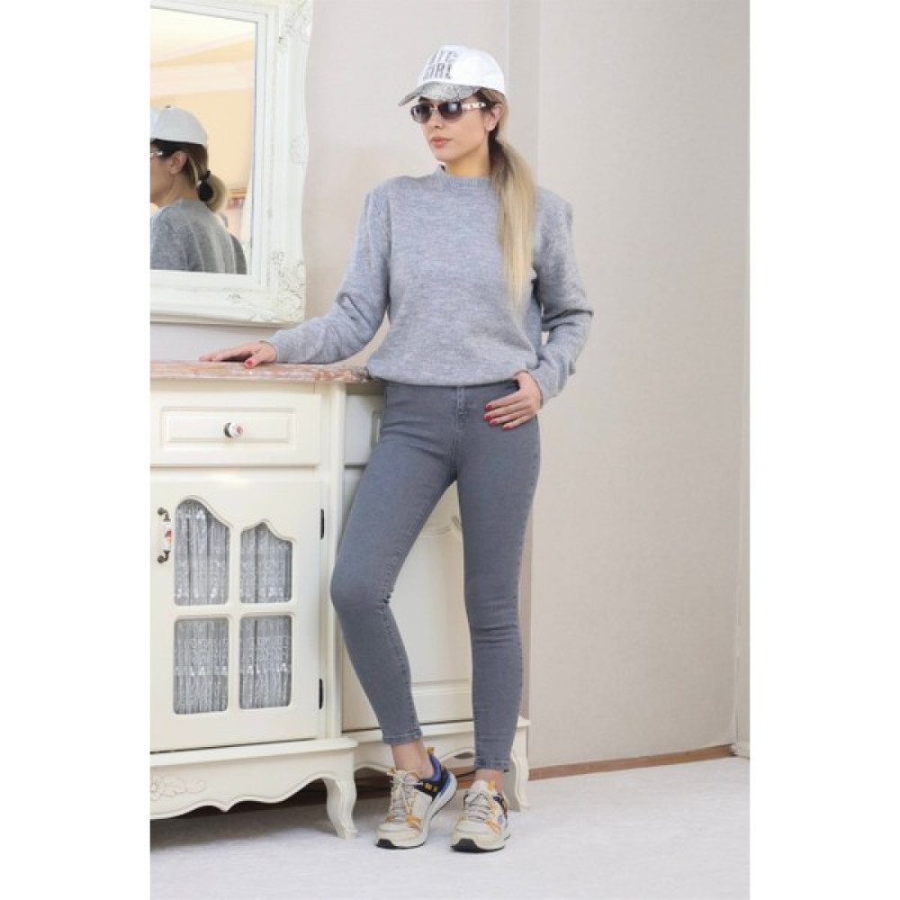 Ritnice Kadın Gri Motto Skinny Jean Bayan Jeans / Kot Pantolon Fiyatı