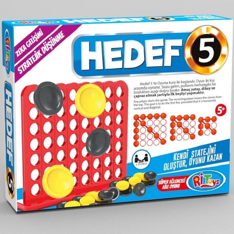 Ritoys Hedef 5 Strateji Oyunu 2 Kişilik Dayanıklı ABS Malzemeden Üretildi, Çocuk ve Yetişkin Uyumlu Diğer Fiyatı