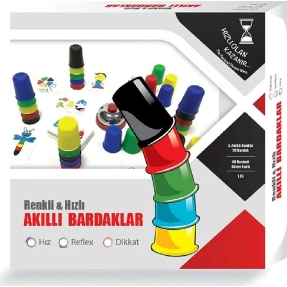 Ritoys Renkli ve Hızlı Süper Pratik Akıllı Bardaklar - Eğitici Zeka Oyunu, Çocuk ve Aile Kutu Oyunu Oto Boyaları Fiyatı