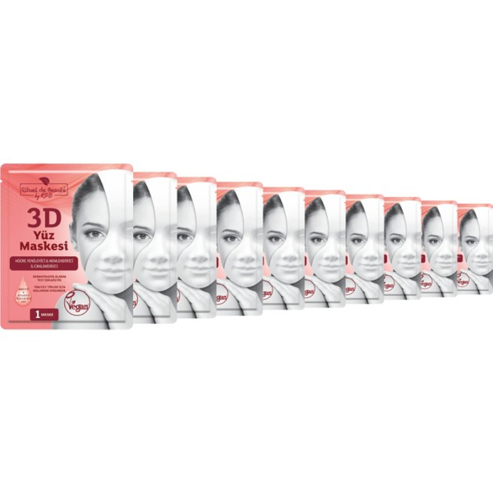 Rituel de Beaute 3D Yüz Maskesi 10'lu Maskeler Fiyatı