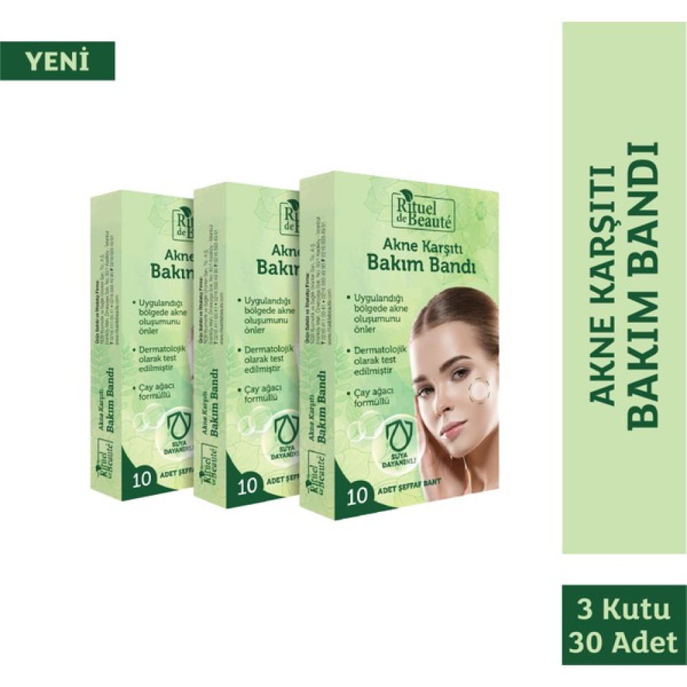 Rituel de Beaute Akne Karşıtı Bakım Bandı 3'lü Akne ve Sivilce Bakımı Fiyatı