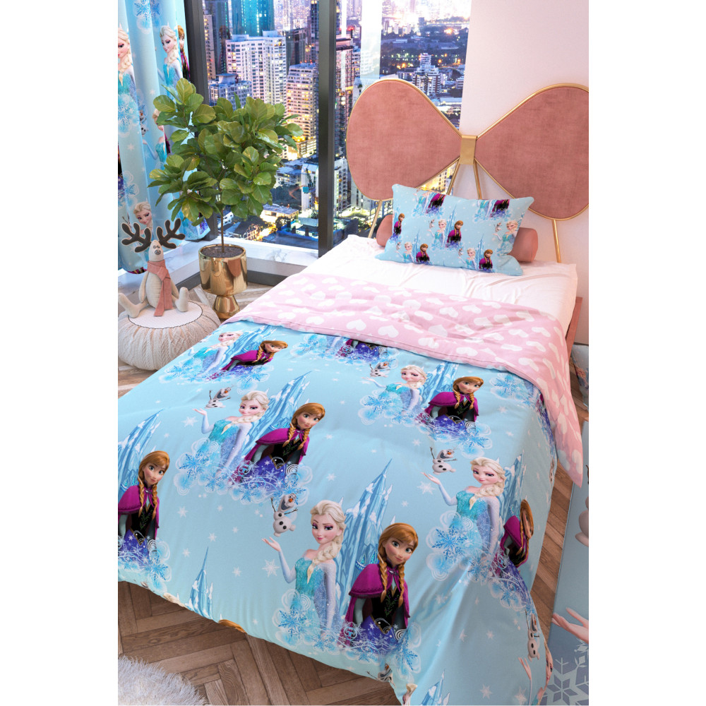 Rivaİstanbul Elsa Desenli Çift Taraflı Çocuk Nevresim Takımı Polycotton Bebek Nevresim Takımı Fiyatı