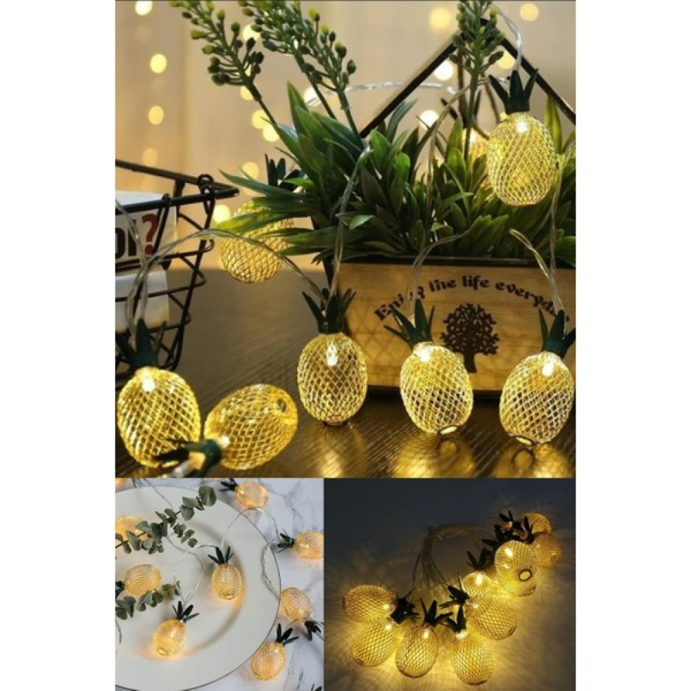 River World Dekoratif Pilli Pineapple Ananas Pilli Şerit LED Işık (1 Metre) Led Aydınlatmalar Fiyatı