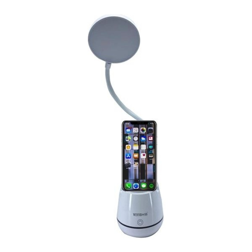 River World Şarjlı ve Dokunmatik 3 Modlu Esnek Başlıklı Zaman Ayarlı Telefon Tutacaklı Kalemlikli LED Masa Lambası - Beyaz Masa Lambası Fiyatı