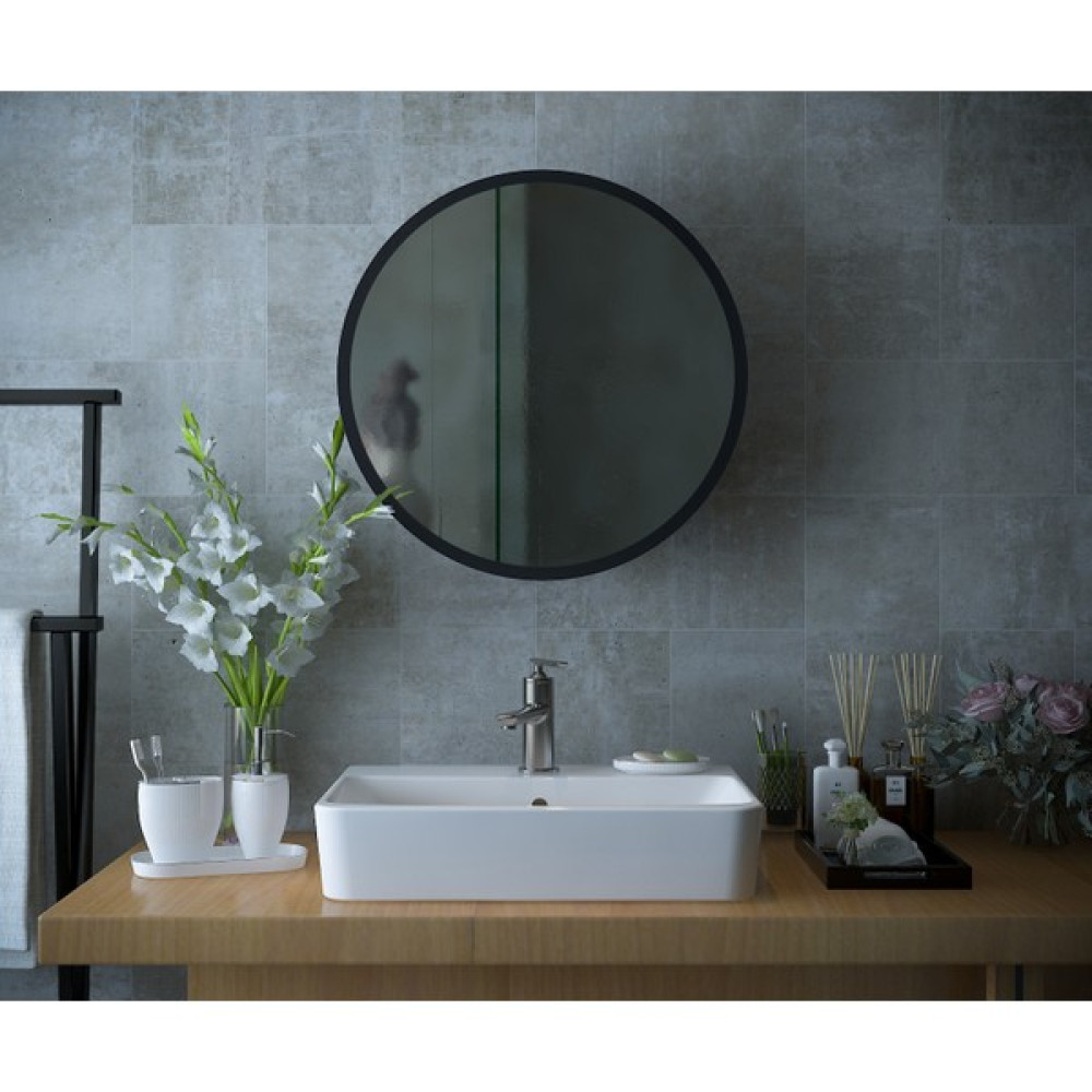 Rivomo Siyah Dekoratif Banyo Dolabı Aynalı Üst Modülü Banyo Dolabı / Mobilyası Fiyatı