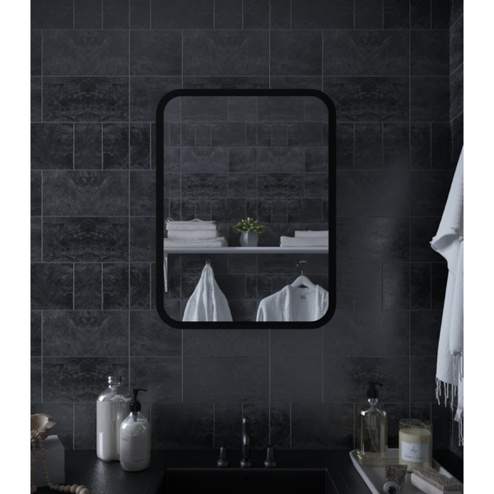 Rivomo Siyah Oval Dekorasyon Banyo Dolabı - Renk Banyo Dolabı / Mobilyası Fiyatı