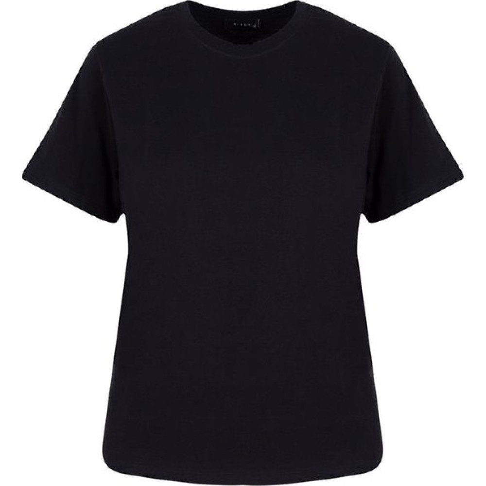 Rivus Bisiklet Yaka Oversize T-Shirt - Siyah Bayan T-shirt Fiyatı