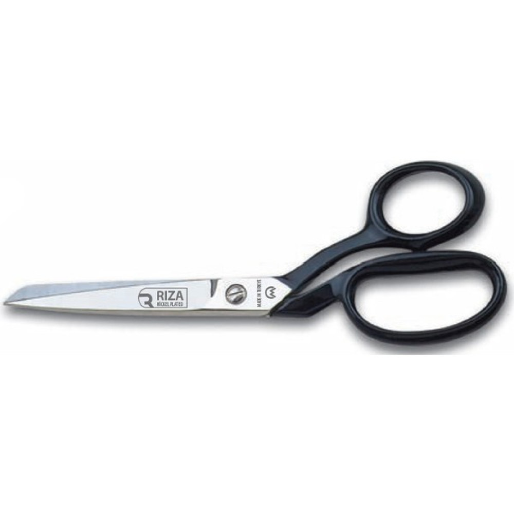 Rıza A4115-7 Tekstil / Yatık Regula Makası Makası No: 7quot / 17,78 cm - Nikel Kaplama, Siyah Saplı Makas Fiyatı
