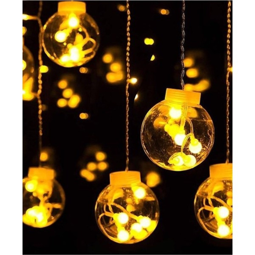 Rkm Store Dekoratif Işıklı Saçaklı Top Perde LED Fişli 8 Fonksiyonlu Günışığı - 3 M - Gün Işığı Elektrik ve Aydınlatma Fiyatı