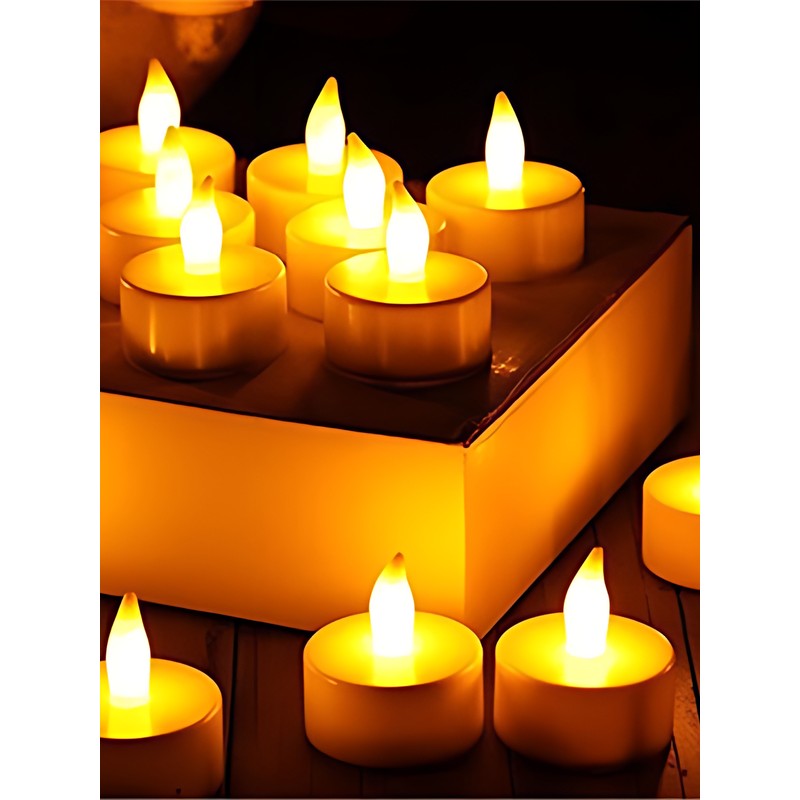 Rkm Store LED Mum Mum 12 Adet Tealight Mum LED Işıklı Dumansız Dekoratif Pilli LED Mum SSD / Solid State Drive Fiyatı