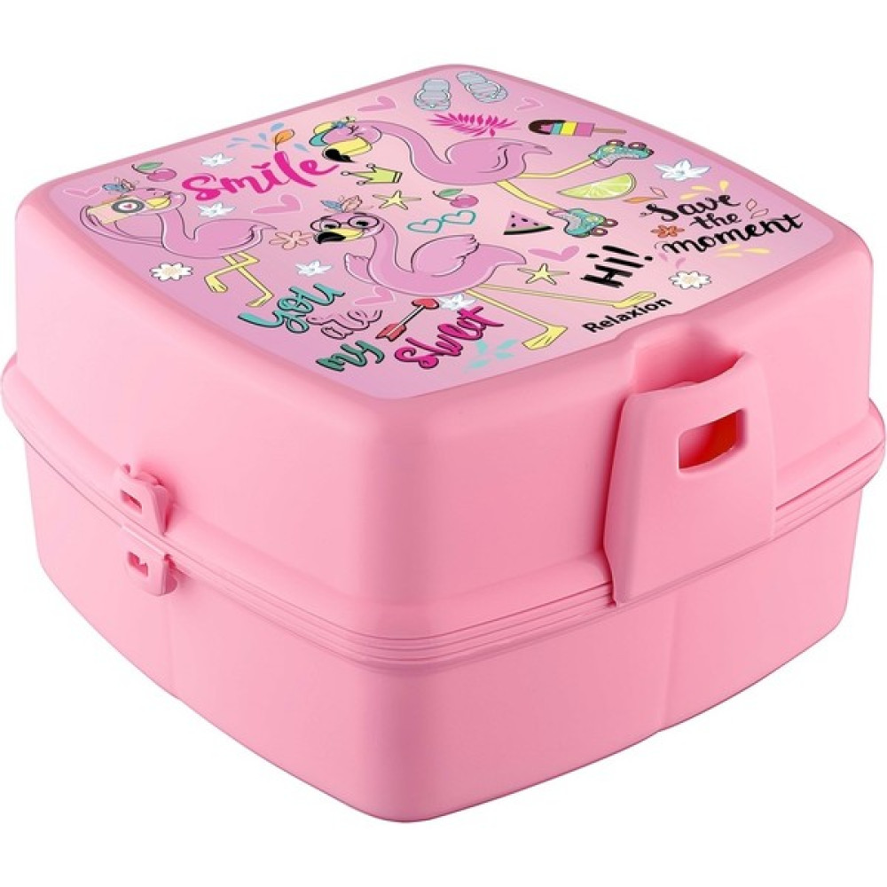 Rky Serenity Relaxion 4 Bölmeli Kendinden Kaşık Çatallı Kilitli Beslenme Kutusu - Yemek Saklama Kabı - Lunch Box - Pembe Saklama Kapları Fiyatı
