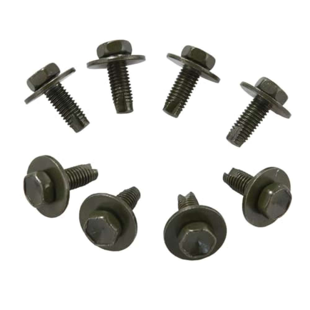 RLB-HILON 8PCS Skid Plate Splash Shield Cover Bolts Compatible with Toyota 4Runner Tacoma Tundra Sequoia FJ Cruiser and More, for 90080-11373 Suspension Crossmember and Under Cover