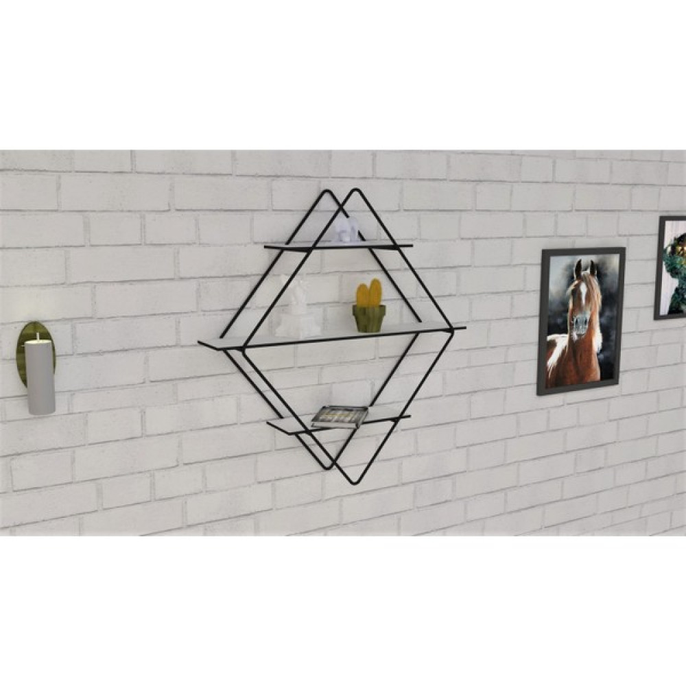 Rmd Shop Dekoratif Metal Duvar Askılı Raf-Banyo Rafı-Kitaplık Duvar Rafı Fiyatı