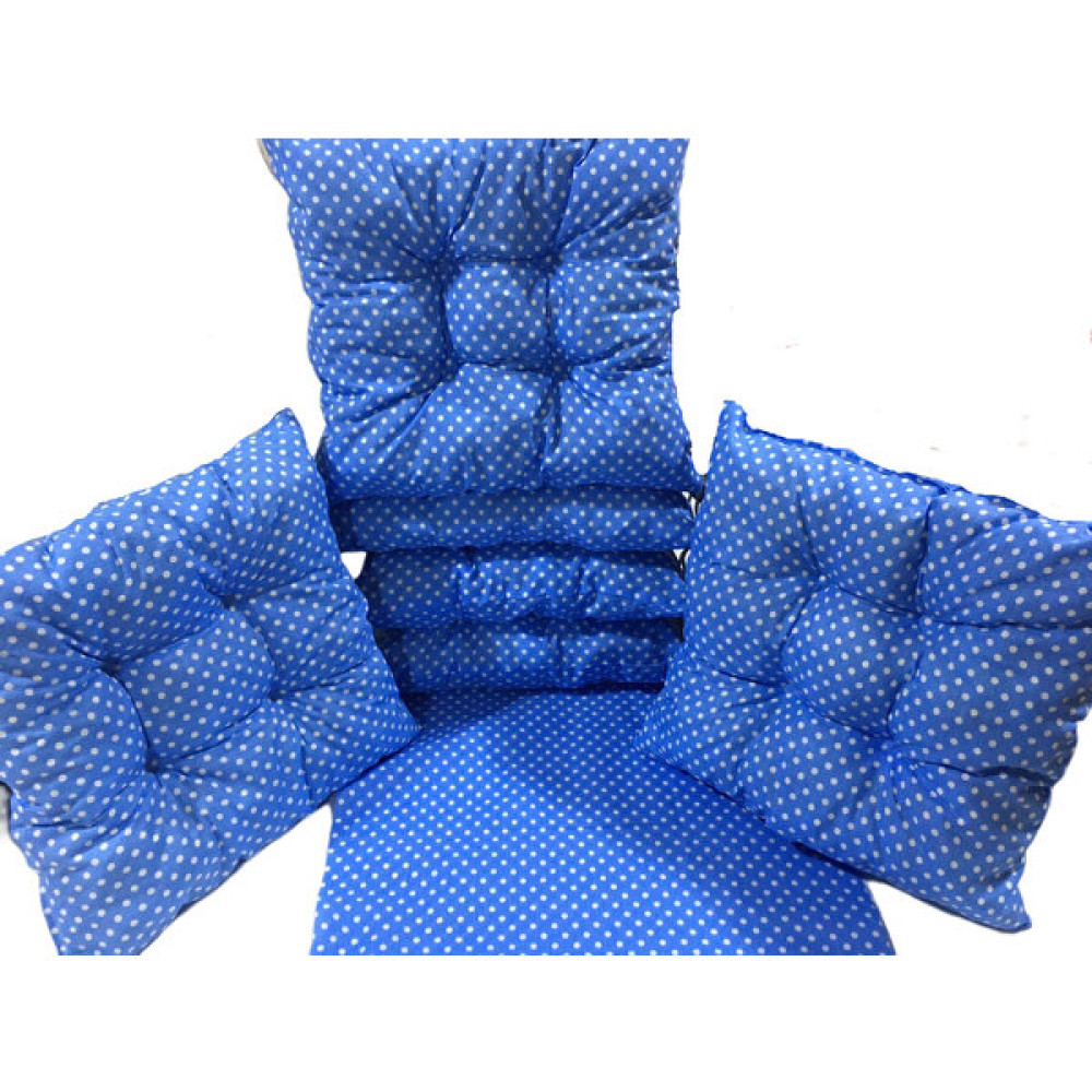 Rmd Shop Puantiyeli Kare Sandalye Minderi 38 X 38 - 38 x 38 cm - Mavi Salon & Oturma Odası Tekstili Fiyatı