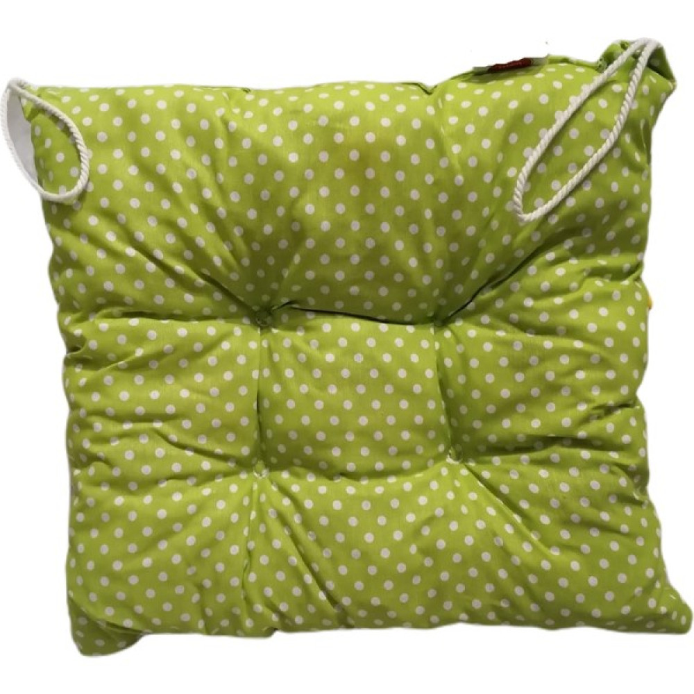 Rmd Shop Puantiyeli Kare Sandalye Minderi 38 X 38 - 38 x 38 cm - Yeşil Salon & Oturma Odası Tekstili Fiyatı