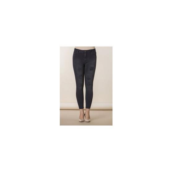 RMG 1277 Yırtıklı Taşlı Kadın Kot Pantolon