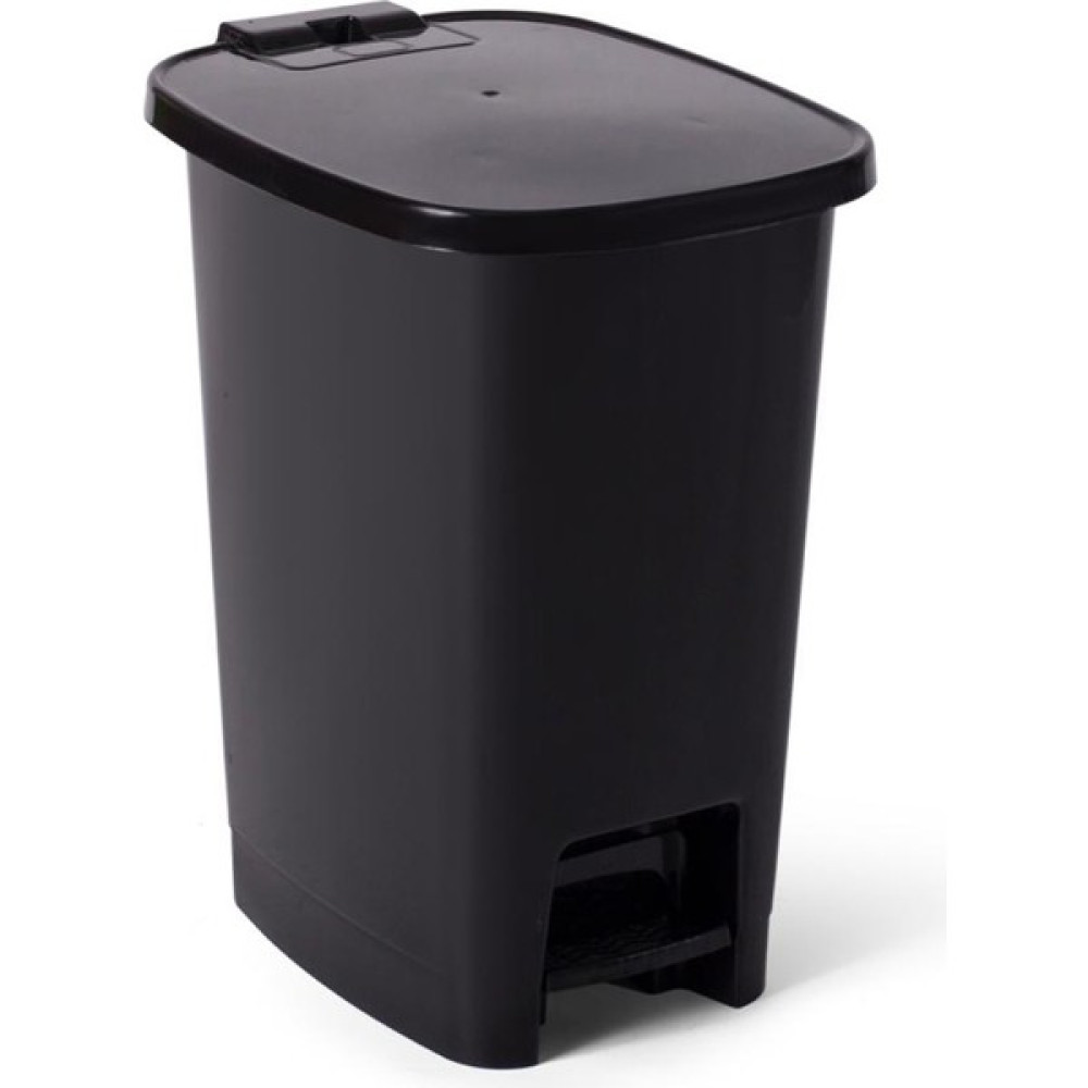 rnl04 Pedallı Plastik Çöp Kovası 10 Litre Siyah - 140BLCK Çöp Kovaları Fiyatı