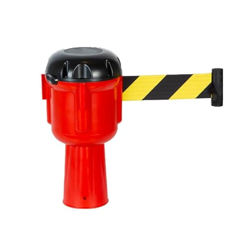 Road Safety Traffic Retractable Belt, Extendable Cone Topper Tape, Indoor & Outdoor Do Not Cross Caution Tape for Crowd Control Queue Barrier, Line Divider(10m/32.8ft,A)