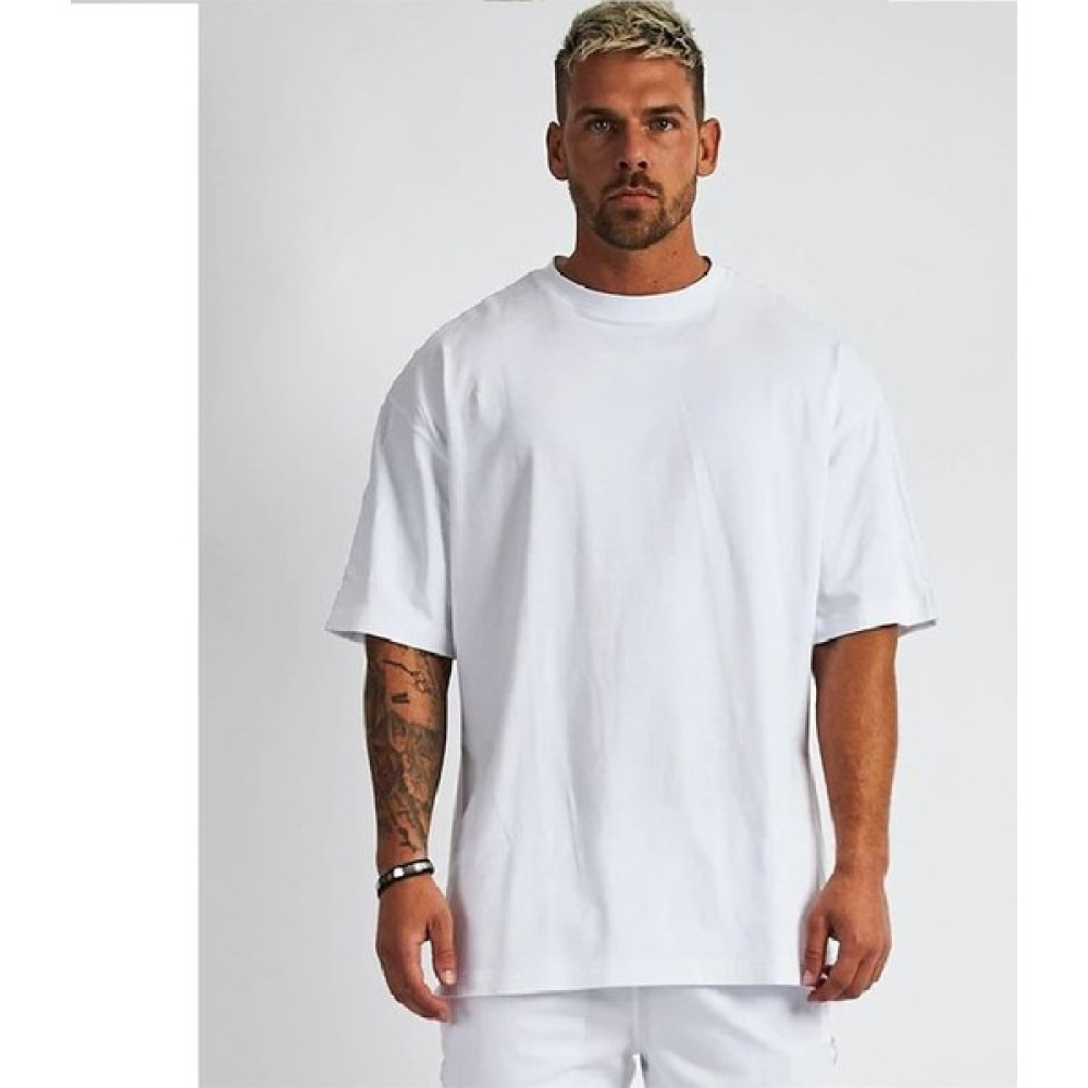 Roberto Bornova Beyaz Basic Oversize Tshirt Erkek T-shirt Fiyatı