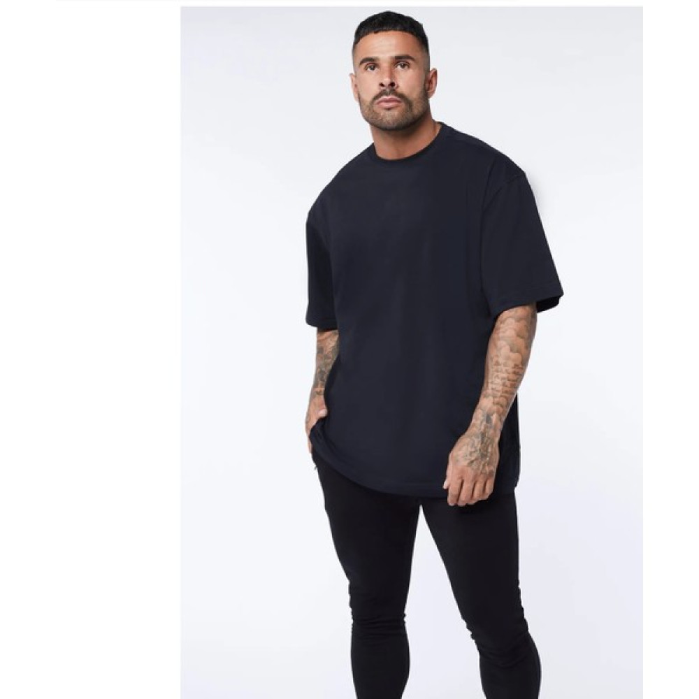 Roberto Bornova Siyah Basic Oversize Tshirt Erkek T-shirt Fiyatı