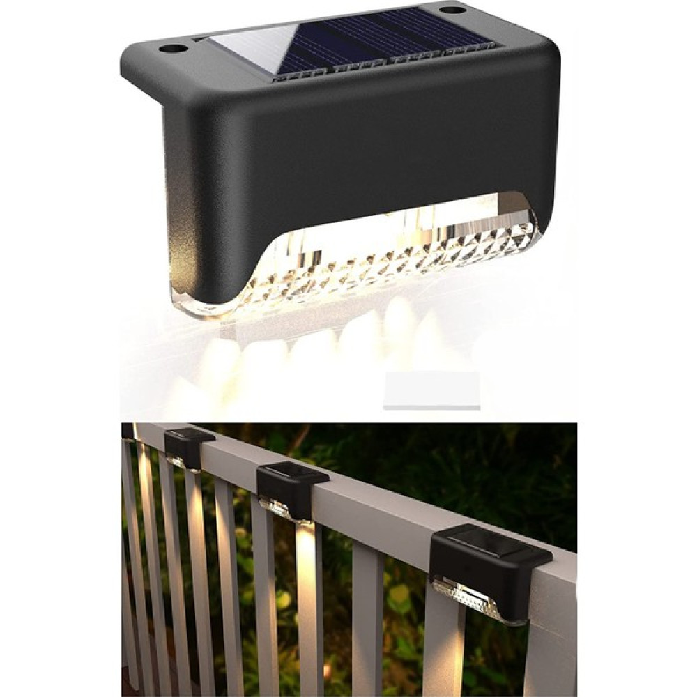 Robeve 4 Adet L Solar LED Güneş Enerjili Su Geçirmez Köşebent LED Işık Merdiven Veranda Bahçe Aydınlatma Güneş Enerjisi LED Işık Bahçe Aydınlatması Dış Mekan & Bahçe Oyuncakları Fiyatı