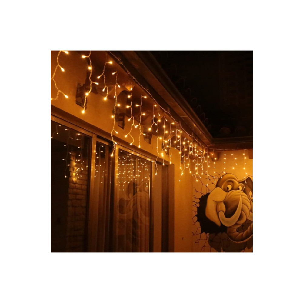 ROBEVE 8 Fonksiyonlu Saçak Led Sarkıt Led Eklenebilir Led Süsleme Led Peri Led Işık Yılbaşı Işık (4 METRE) Yaş Günü & Parti Fiyatı