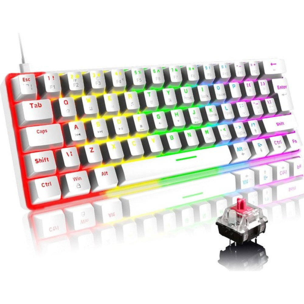 Robeve Blic Rgb Oyuncu Klavyesi - Kırmızı Switch - Beyaz Oyuncu Klavyesi Fiyatı
