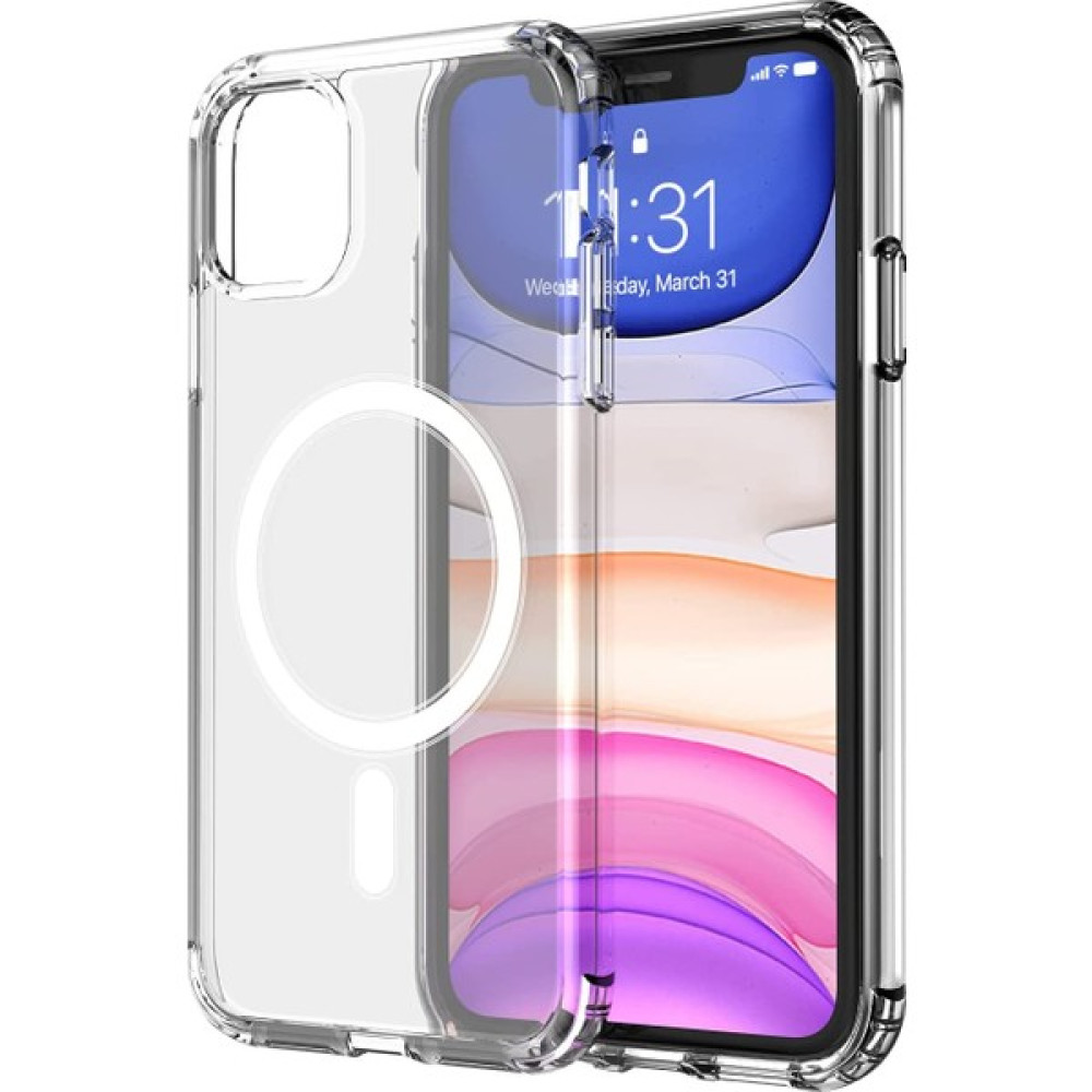 Robeve iPhone Magsafe Uyumlu Kılıf Mag Safe Kılıf Mıknatıslı Kablosuz Şarj Destekleyen Kılıf Şeffaf Korumalı Kılıf - iPhone 11 Cep Telefonu Kılıfı Fiyatı