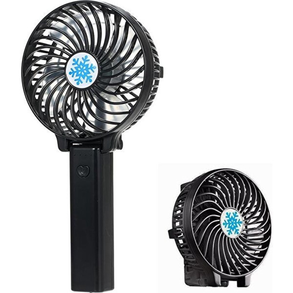 Robeve Mini Fan Tutmalı Şarjlı 3 Kademeli Işıklı Fan Vantilatör Klima Soğutucu Fan Masaüstü Vantilatör - Siyah Vantilatörler Fiyatı
