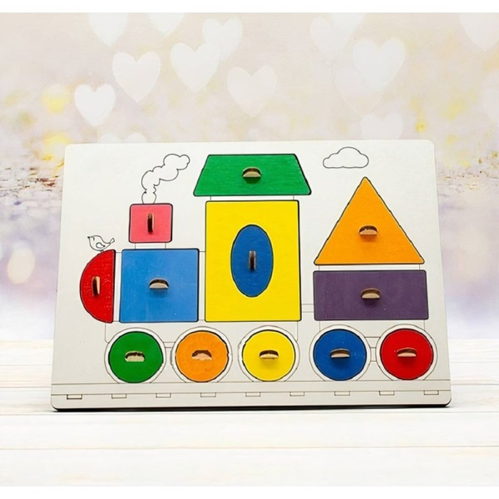 Robi Tech Ahşap Renkli Şekiller Bul-Tak Puzzle Tren - Sarı Eğitici Oyuncak Fiyatı