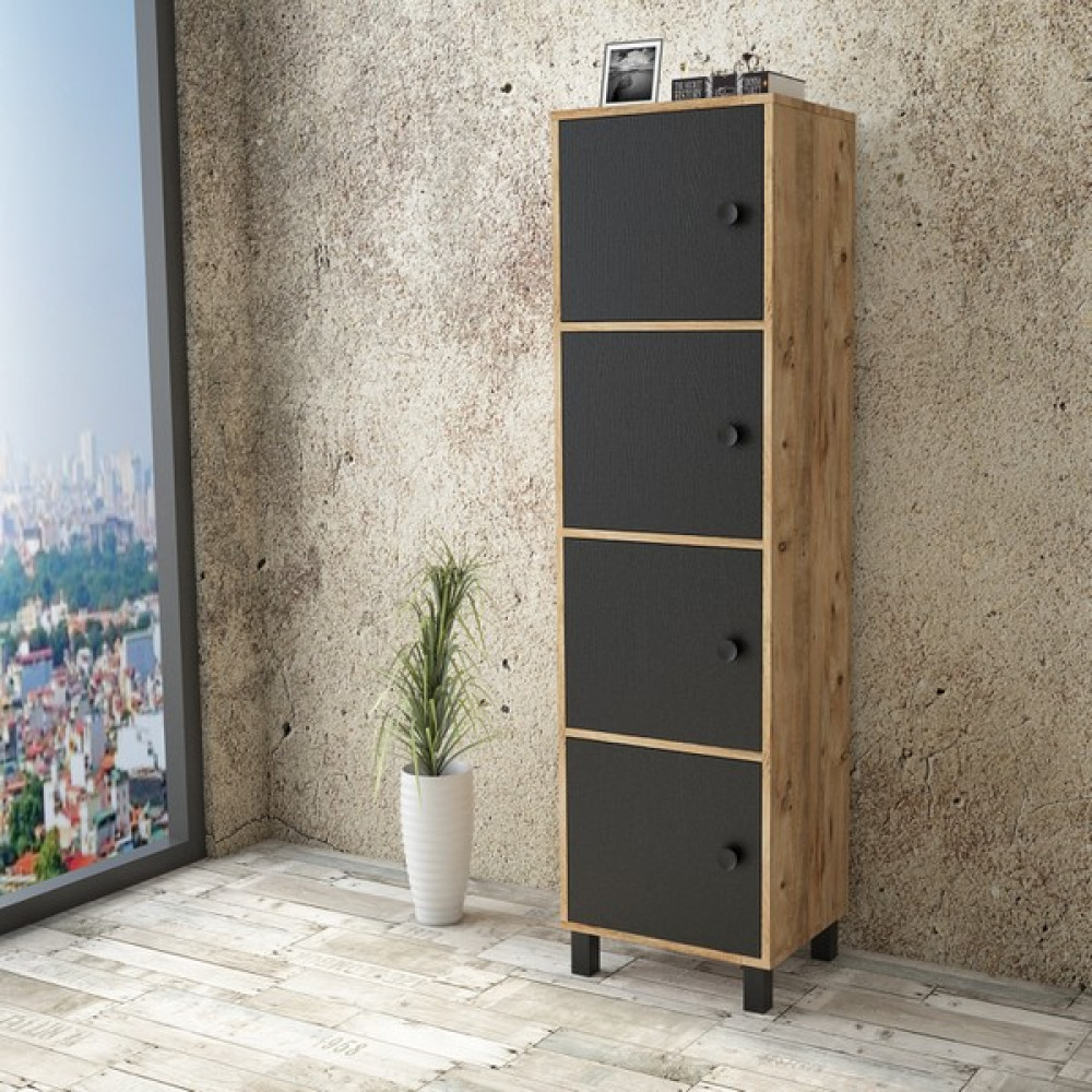 Robin Home Arya Çok Amaçlı Dolap 4 Kapaklı Banyo Mutfak Dolabı AR30 - Çam Gardrop & Dolap Fiyatı