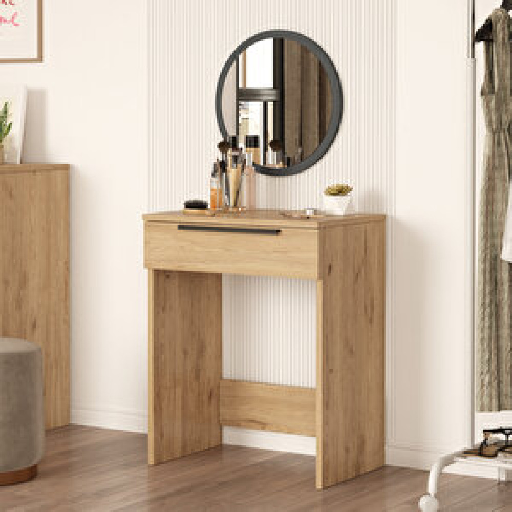 Robin Home Asos Makyaj Masası Çekmeceli 45cm Ayna Sepet Masa - Sandalye & Tabure Fiyatı